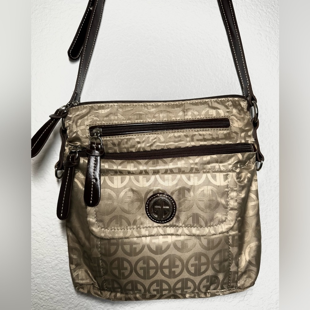 Gianni Bernini light brown crossbody bag